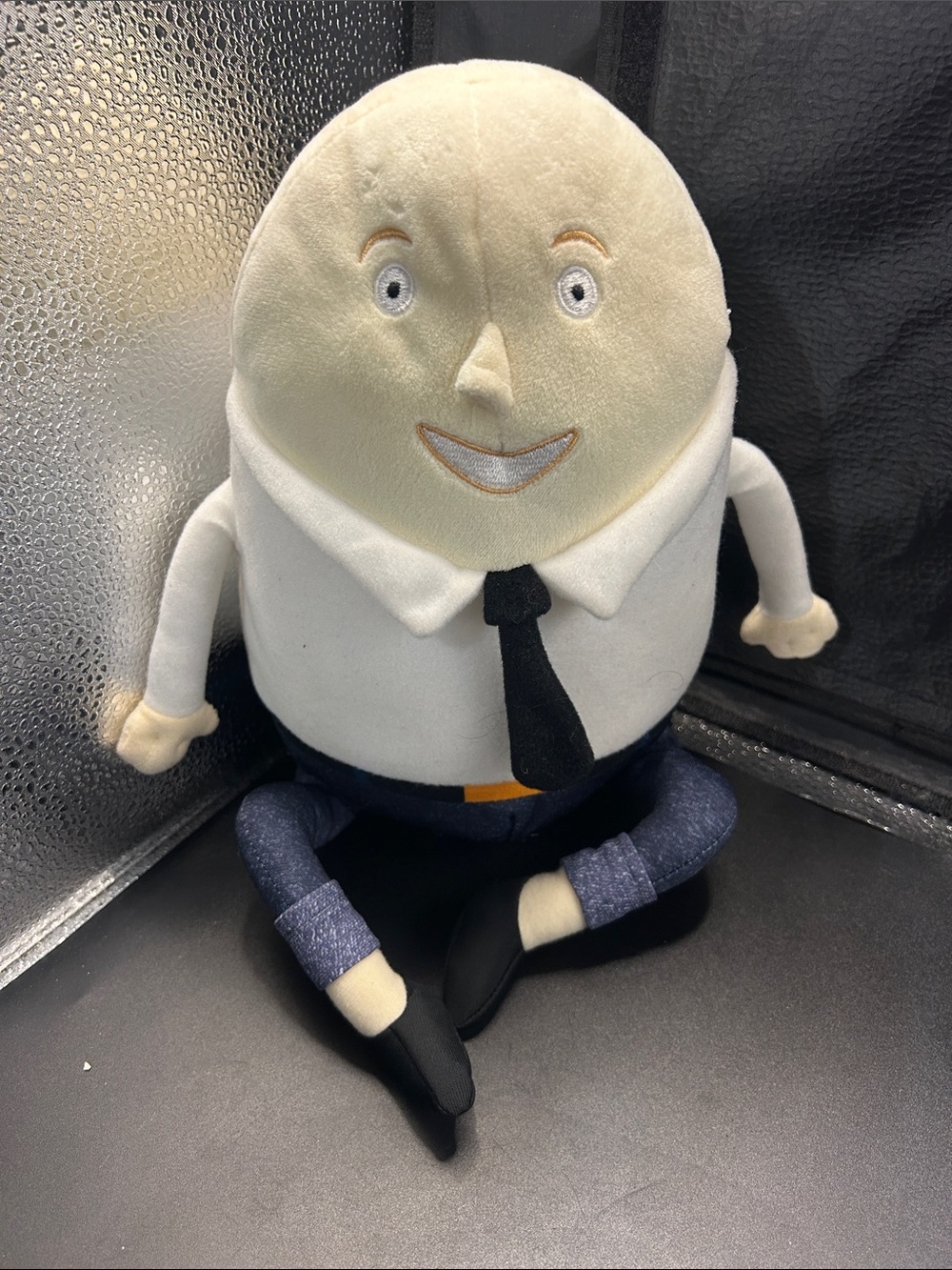 Kohl's Navy and Cream Plush Toy with Black Tie Detail